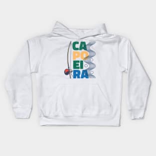 Capoeira Brazilian Martial Arts Berimbau Musical Instrument Kids Hoodie